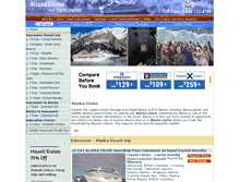 Tablet Screenshot of alaskacruisefromvancouver.com